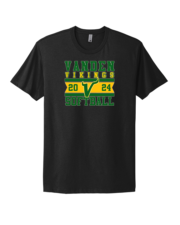 Vanden HS Softball Stamp - Mens Select Cotton T-Shirt