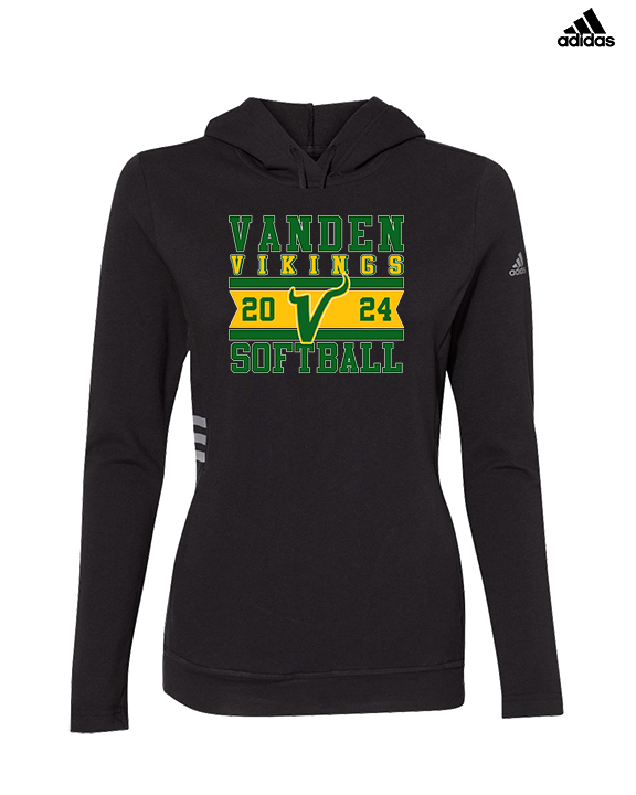 Vanden HS Softball Stamp - Womens Adidas Hoodie