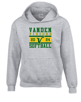 Vanden HS Softball Stamp - Youth Hoodie