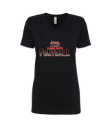 Vegas Elite Football Splatter - Womens Vneck