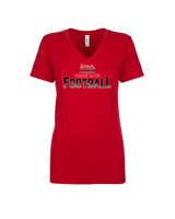 Vegas Elite Football Splatter - Womens Vneck