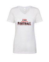 Vegas Elite Football Splatter - Womens Vneck