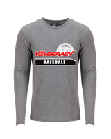 Velocracy by Citius Baseball - Tri-Blend Long Sleeve