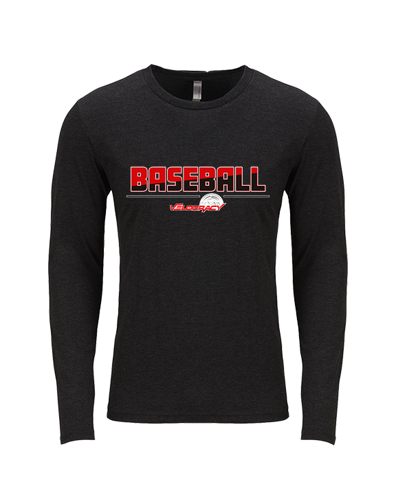 Velocracy by Citius Baseball Cut - Tri-Blend Long Sleeve