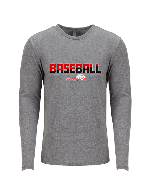 Velocracy by Citius Baseball Cut - Tri-Blend Long Sleeve