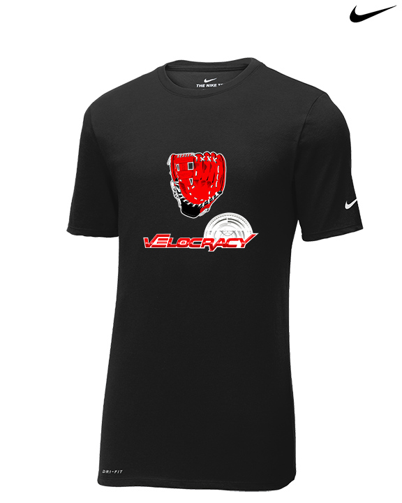 Velocracy by Citius Baseball Glove - Mens Nike Cotton Poly Tee