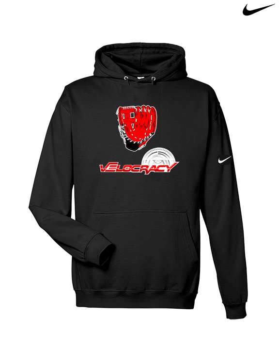Velocracy by Citius Baseball Glove - Nike Club Fleece Hoodie
