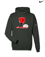 Velocracy by Citius Baseball Glove - Nike Club Fleece Hoodie