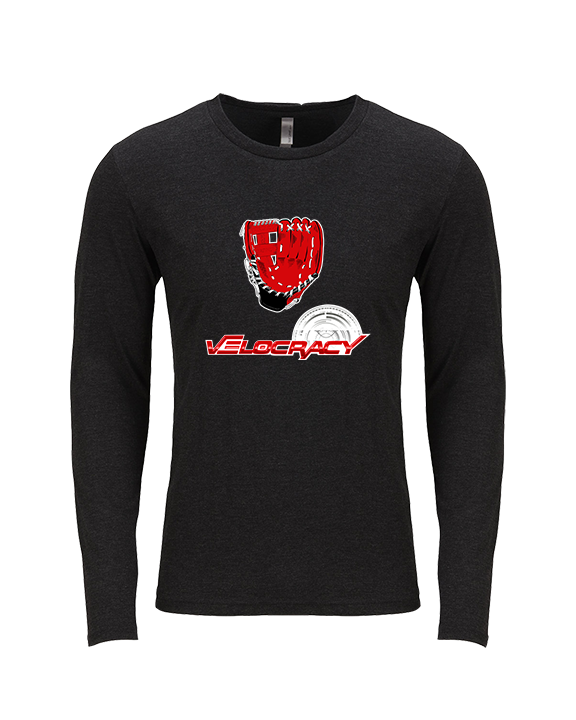 Velocracy by Citius Baseball Glove - Tri-Blend Long Sleeve