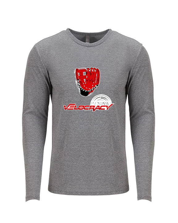 Velocracy by Citius Baseball Glove - Tri-Blend Long Sleeve