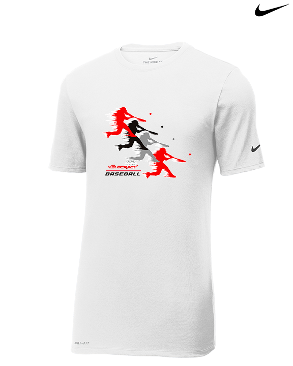 Velocracy by Citius Baseball Hitter - Mens Nike Cotton Poly Tee