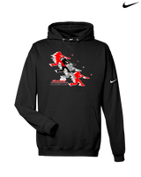 Velocracy by Citius Baseball Hitter - Nike Club Fleece Hoodie
