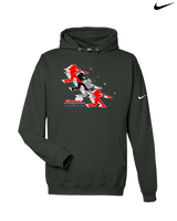 Velocracy by Citius Baseball Hitter - Nike Club Fleece Hoodie