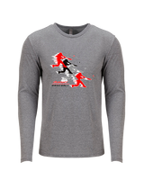 Velocracy by Citius Baseball Hitter - Tri-Blend Long Sleeve
