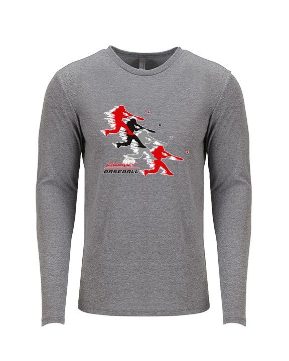 Velocracy by Citius Baseball Hitter - Tri-Blend Long Sleeve