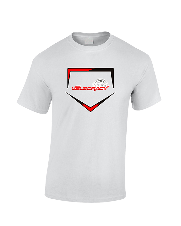 Velocracy by Citius Baseball Plate - Cotton T-Shirt