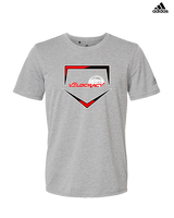 Velocracy by Citius Baseball Plate - Mens Adidas Performance Shirt