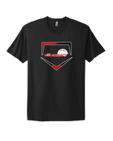 Velocracy by Citius Baseball Plate - Mens Select Cotton T-Shirt