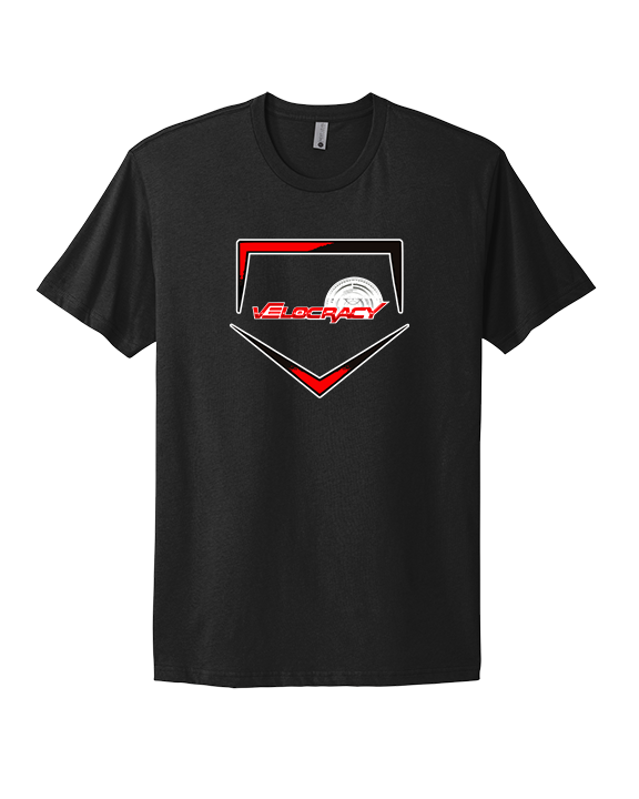 Velocracy by Citius Baseball Plate - Mens Select Cotton T-Shirt
