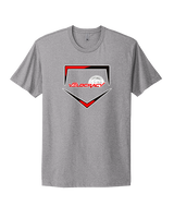 Velocracy by Citius Baseball Plate - Mens Select Cotton T-Shirt