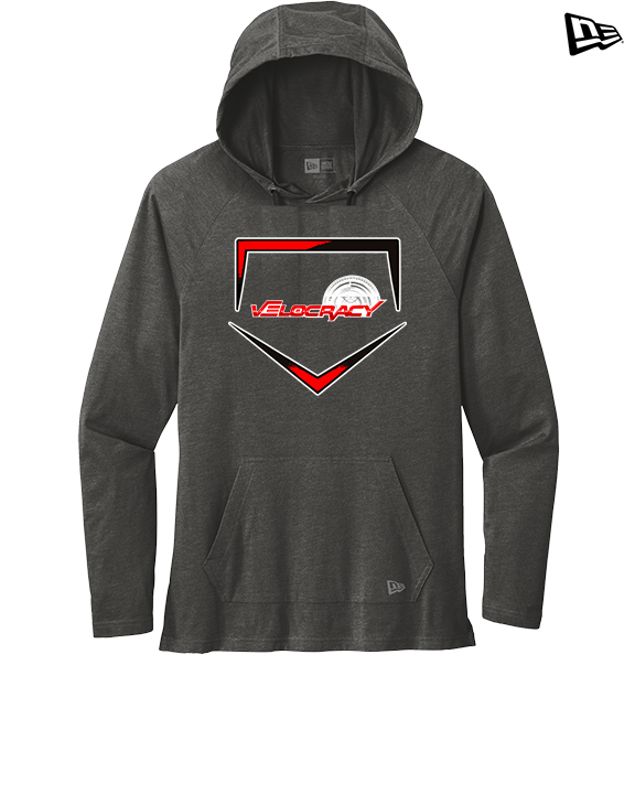 Velocracy by Citius Baseball Plate - New Era Tri-Blend Hoodie