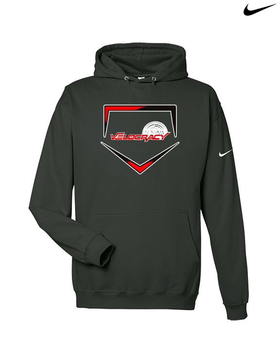 Velocracy by Citius Baseball Plate - Nike Club Fleece Hoodie