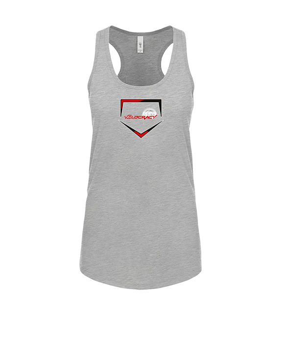 Velocracy by Citius Baseball Plate - Womens Tank Top