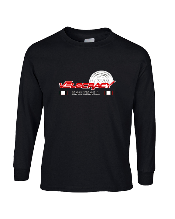 Velocracy by Citius Baseball Stacked - Cotton Longsleeve