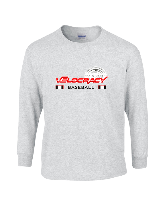 Velocracy by Citius Baseball Stacked - Cotton Longsleeve