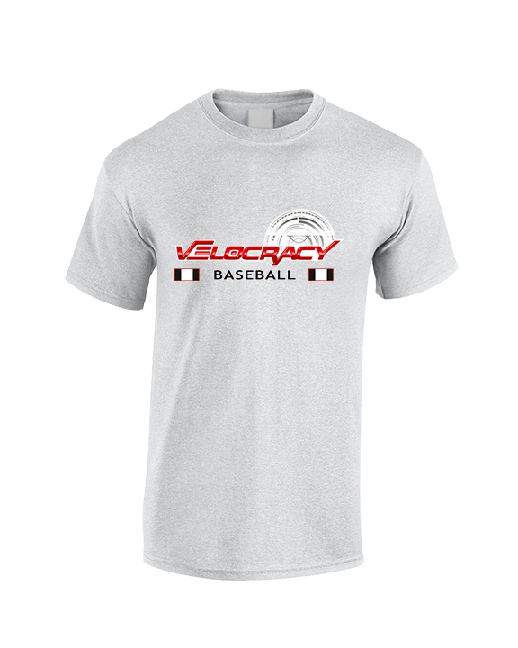 Velocracy by Citius Baseball Stacked - Cotton T-Shirt