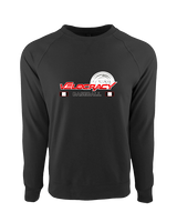Velocracy by Citius Baseball Stacked - Crewneck Sweatshirt