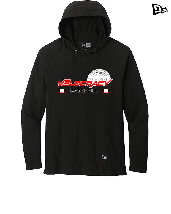 Velocracy by Citius Baseball Stacked - New Era Tri-Blend Hoodie
