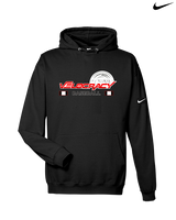 Velocracy by Citius Baseball Stacked - Nike Club Fleece Hoodie