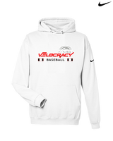 Velocracy by Citius Baseball Stacked - Nike Club Fleece Hoodie
