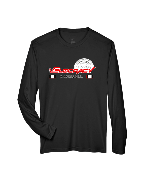 Velocracy by Citius Baseball Stacked - Performance Longsleeve