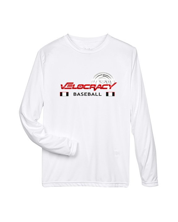Velocracy by Citius Baseball Stacked - Performance Longsleeve