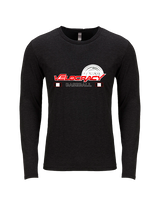 Velocracy by Citius Baseball Stacked - Tri-Blend Long Sleeve