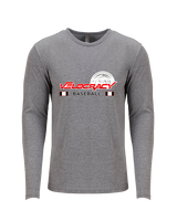 Velocracy by Citius Baseball Stacked - Tri-Blend Long Sleeve
