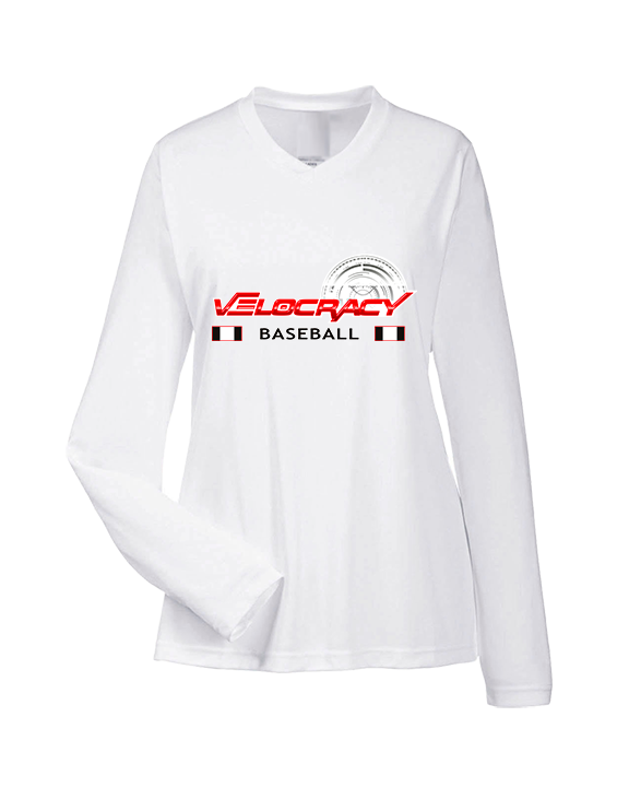 Velocracy by Citius Baseball Stacked - Womens Performance Longsleeve