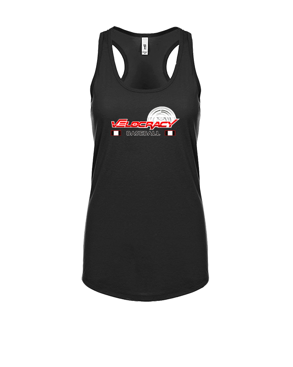 Velocracy by Citius Baseball Stacked - Womens Tank Top