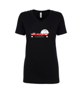 Velocracy by Citius Baseball Stacked - Womens V-Neck