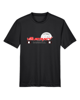 Velocracy by Citius Baseball Stacked - Youth Performance Shirt