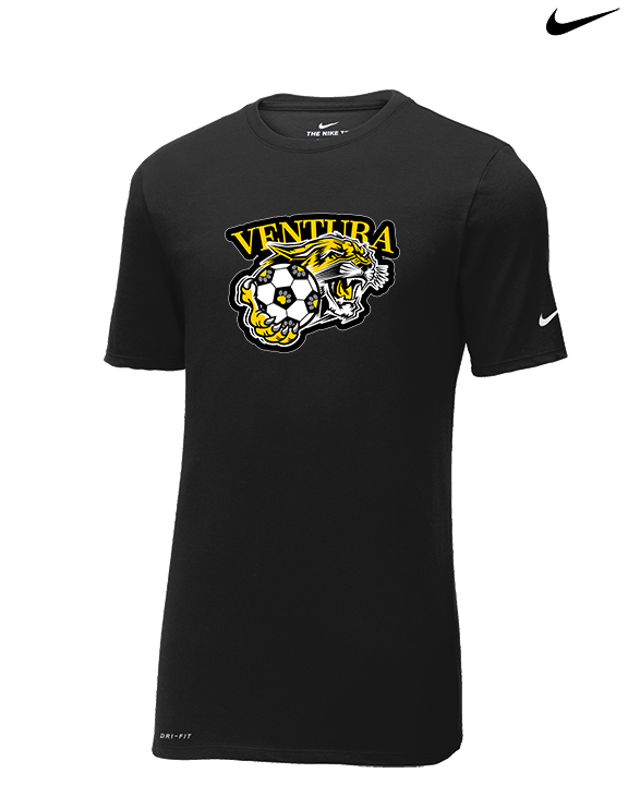 Ventura HS Girls Soccer Soccer Logo - Mens Nike Cotton Poly Tee