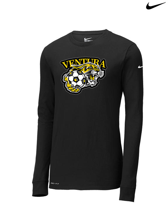 Ventura HS Girls Soccer Soccer Logo - Mens Nike Longsleeve