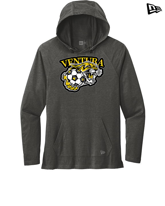 Ventura HS Girls Soccer Soccer Logo - New Era Tri-Blend Hoodie
