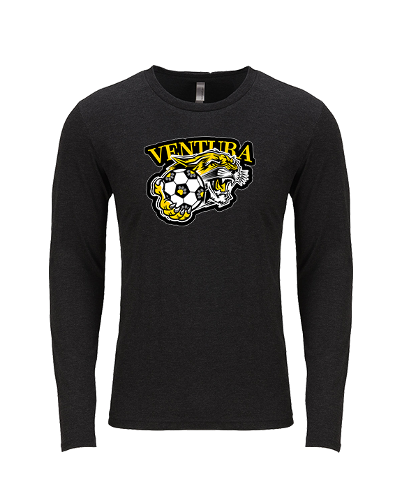 Ventura HS Girls Soccer Soccer Logo - Tri-Blend Long Sleeve