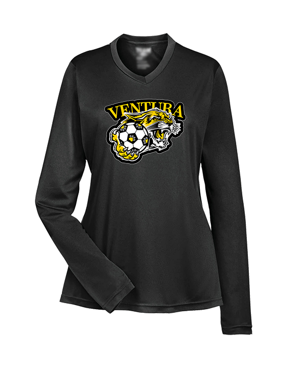 Ventura HS Girls Soccer Soccer Logo - Womens Performance Longsleeve