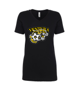 Ventura HS Girls Soccer Soccer Logo - Womens V-Neck
