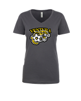 Ventura HS Girls Soccer Soccer Logo - Womens V-Neck