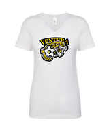 Ventura HS Girls Soccer Soccer Logo - Womens V-Neck